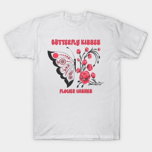 Butterfly Flower Wings Best Gift For Mothers Day Lovers T-Shirt